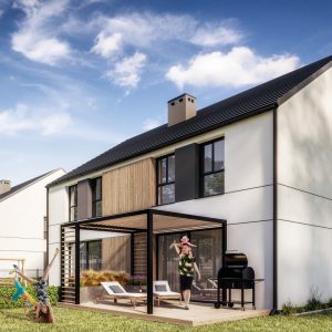 tył domy osiedle Bzowa Długołęka Gwarant Development