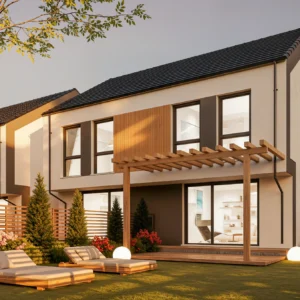 wizualizacja domów nr 10 - osiedle Ogrodowe Byków - Gwarant Development