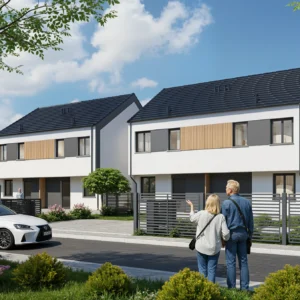 wizualizacja domów nr 2 - osiedle Ogrodowe Byków - Gwarant Development