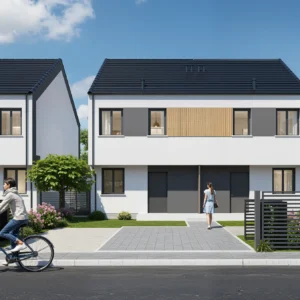 wizualizacja domów nr 5 - osiedle Ogrodowe Byków - Gwarant Development