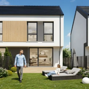 wizualizacja domów nr 7 - osiedle Ogrodowe Byków - Gwarant Development