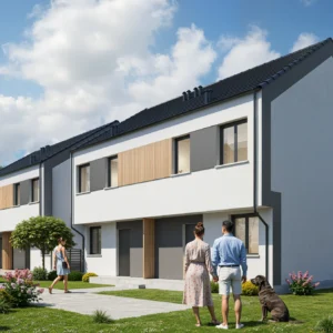 wizualizacja domów nr 8 - osiedle Ogrodowe Byków - Gwarant Development