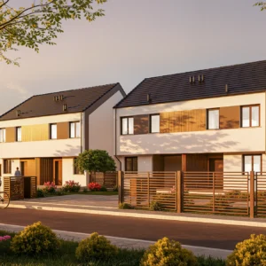 wizualizacja domów nr 9 - osiedle Ogrodowe Byków - Gwarant Development