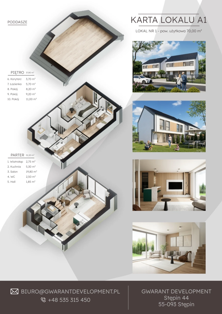 lokal a1 - osiedle Ogrodowe w Bykowie - Gwarant Development