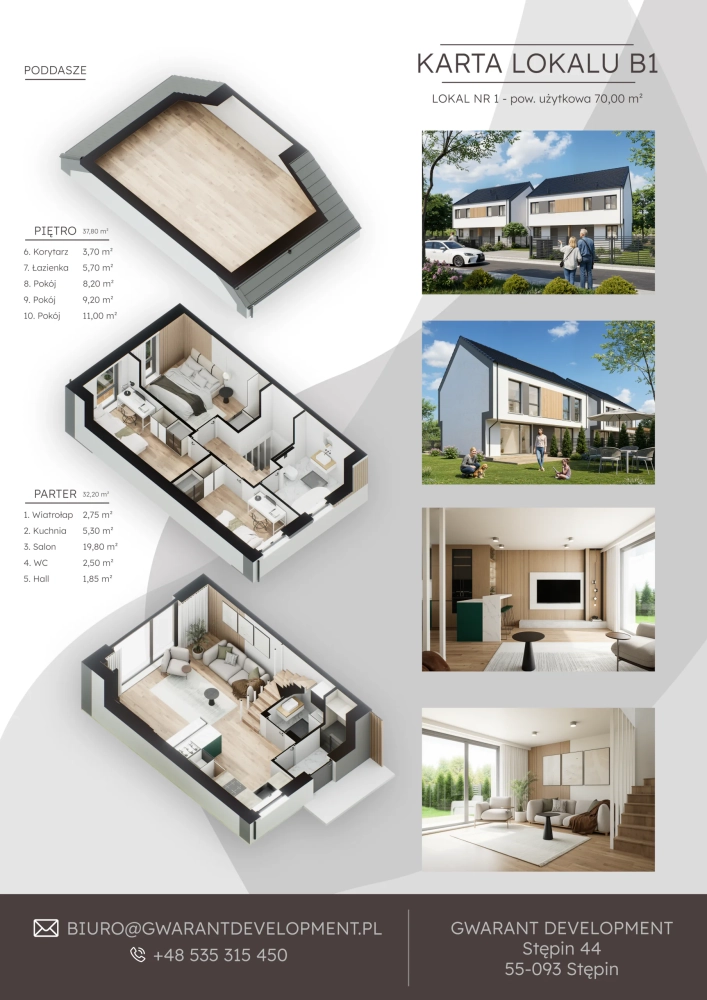 lokal b1 - osiedle Ogrodowe w Bykowie - Gwarant Development