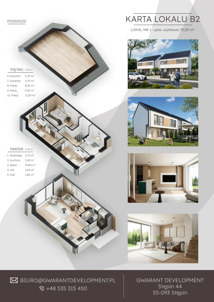 lokal b2 - osiedle Ogrodowe w Bykowie - Gwarant Development